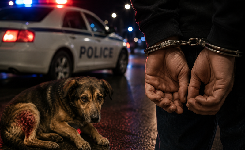 დააკავეს კაცი, რომელმაც მიუსაფარი ძაღლი დაჭრა – მას 3 წლამდე პატიმრობა ემუქრება