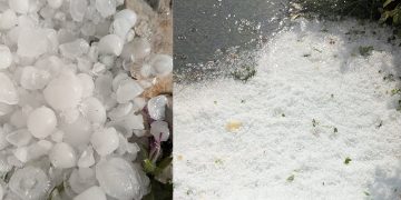 თბილისში ძლიერი სეტყვა იყო