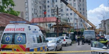 ქუთაისში, იოსელიანის ქუჩაზე ხარაჩო ჩამოიშალა და მუშა მოიყოლა