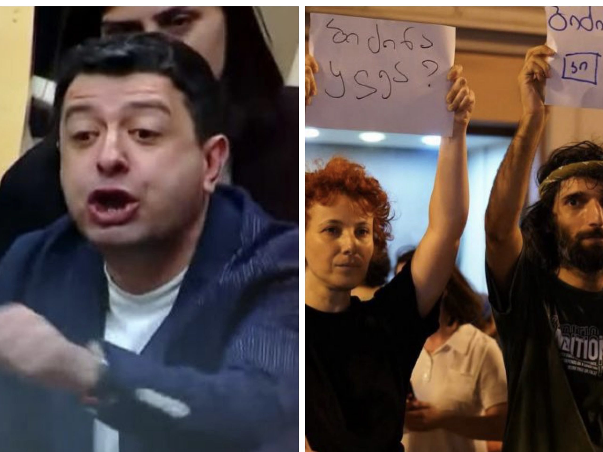 ,, წარაკუების და თქვენი მყრალი მეპატრონეების გასაგონად! ერისკაცს თავი დაანებეთ!” – დიტო სამხარაძე