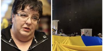 ,, ეს ” სლავა უკრაინშიკები” არ მოგვასვენებენ!!!  ამოვიდა ყელში!!!“ – მაია ნიკოლაიშვილი სოლიდარობის აქციაზე