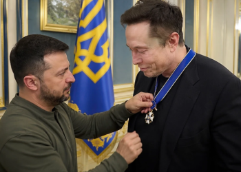 ზელენსკიმ ილონ მასკი თავისუფლების ორდენით დააჯილდოვა