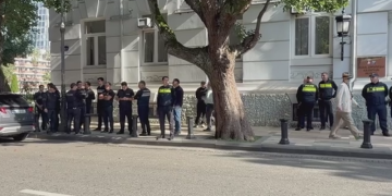 საკონსტიტუციო სასამართლოსთან პოლიციაა მობილიზებული